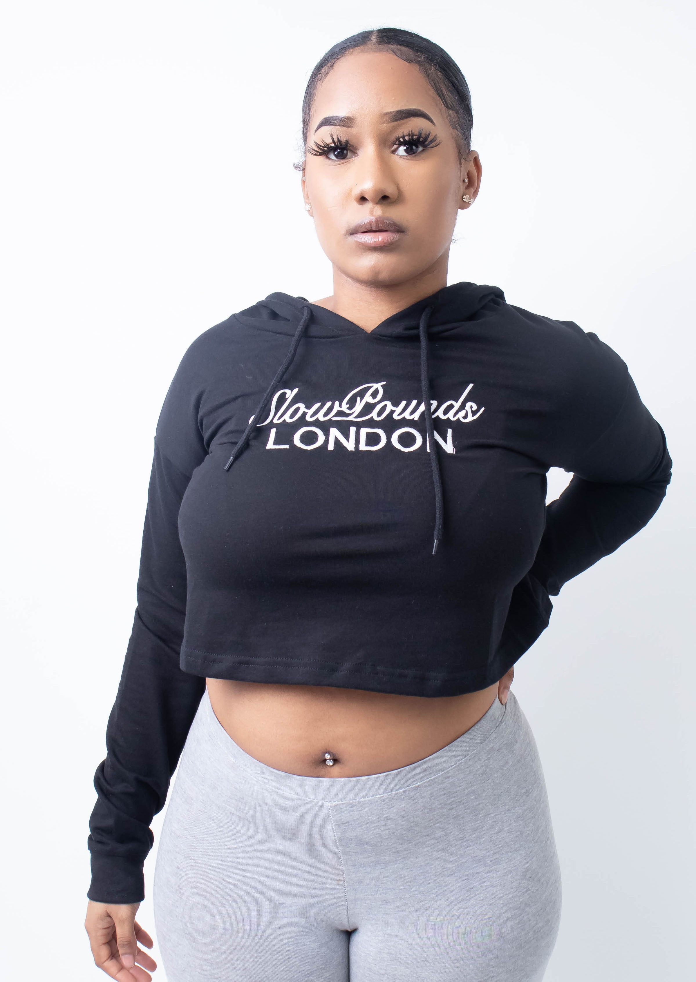 Slowpounds London Croptop (BLACK)