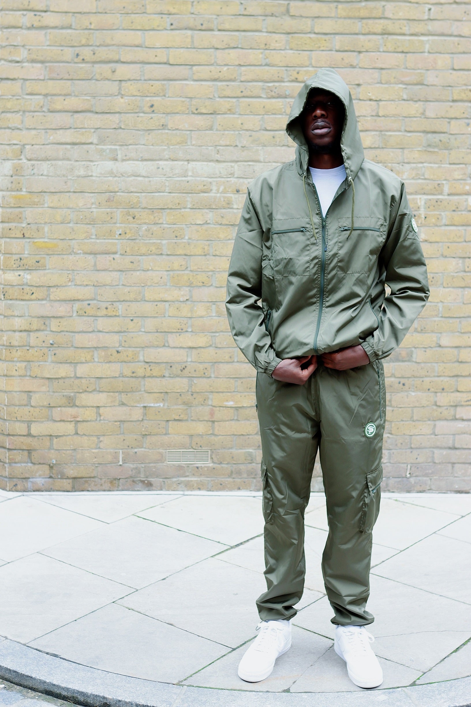 Shukushuku Tracksuit -Olive Green